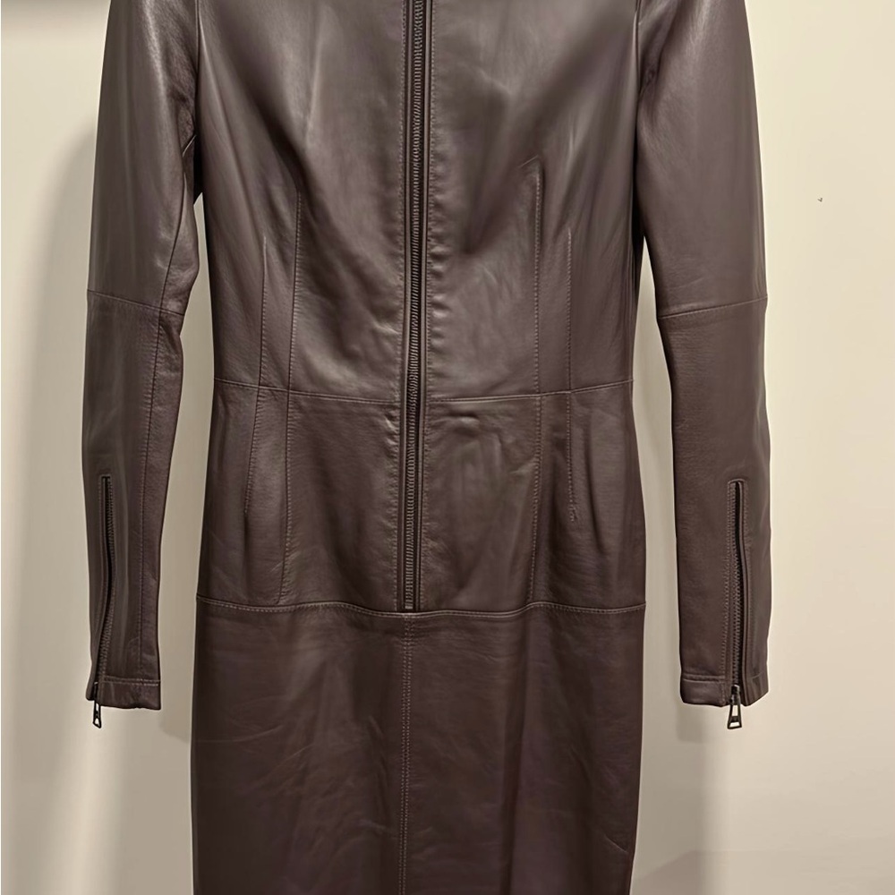 Belstaff Brown Leather Dress Size 38